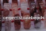 CPQ40 15.5 inches 7*15mm rondelle pink quartz beads wholesale