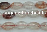 CPQ43 15.5 inches 10*14mm oval natural pink quartz beads