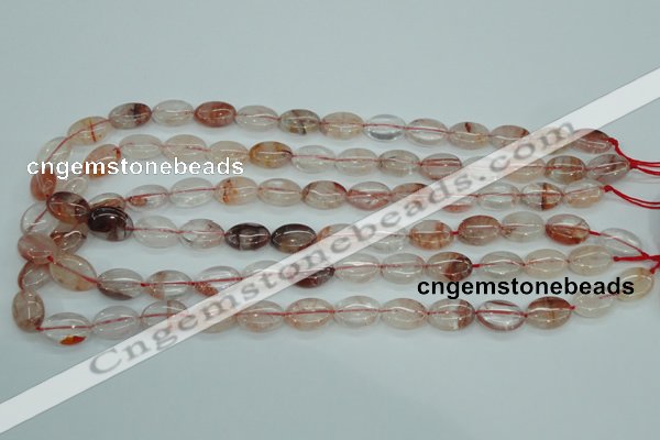 CPQ43 15.5 inches 10*14mm oval natural pink quartz beads