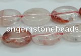 CPQ45 15.5 inches 13*18mm oval natural pink quartz beads