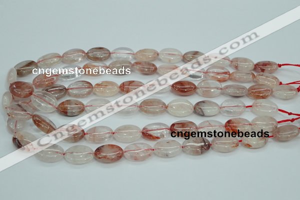 CPQ45 15.5 inches 13*18mm oval natural pink quartz beads