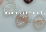 CPQ58 Top-drilled 13*18mm marquise natural pink quartz beads