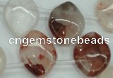 CPQ59 Top-drilled 18*25mm marquise natural pink quartz beads