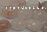 CPQ74 15.5 inches 15*20mm faceted rice natural pink quartz beads