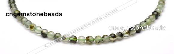 CPR01 AB grade 6mm round natural prehnite stone beads Wholesale