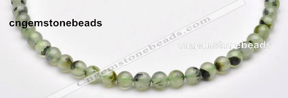 CPR02 AB grade 8mm round natural prehnite stone beads Wholesale