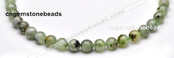 CPR03 AB grade natural prehnite 10mm round beads Wholesale