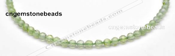 CPR04 A+ grade 6mm faceted round natural prehnite stone beads