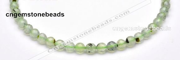 CPR05 A+ grade 8mm faceted round natural prehnite stone beads