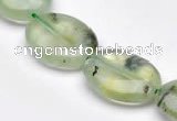 CPR10 A grade 15*20mm oval natural prehnite gemstone beads