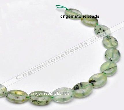 CPR10 A grade 15*20mm oval natural prehnite gemstone beads