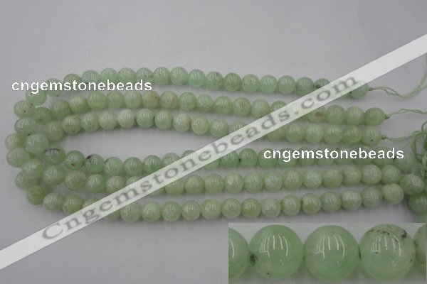 CPR103 15.5 inches 10mm round natural prehnite beads wholesale