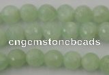 CPR113 15.5 inches 10mm faceted round natural prehnite beads wholesale