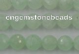 CPR114 15.5 inches 12mm faceted round natural prehnite beads wholesale