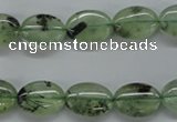 CPR221 15.5 inches 10*14mm oval natural prehnite beads wholesale