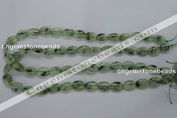 CPR221 15.5 inches 10*14mm oval natural prehnite beads wholesale