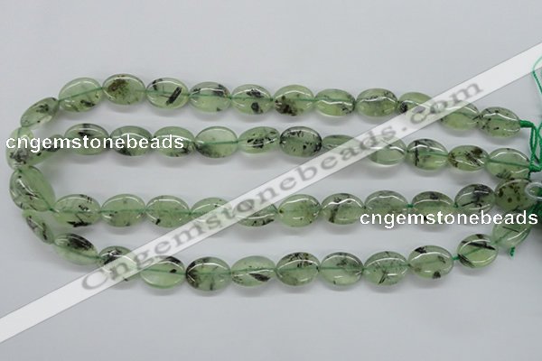 CPR222 15.5 inches 12*16mm oval natural prehnite beads wholesale