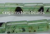 CPR245 15.5 inches 12*22mm flat tube natural prehnite beads wholesale