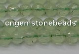 CPR333 15.5 inches 6mm faceted round natural prehnite beads