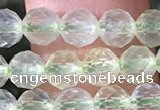 CPR375 15.5 inches 5mm faceted nuggets prehnite gemstone beads