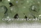 CPR410 15.5 inches 6mm faceted round prehnite gemstone beads