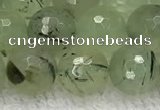 CPR411 15.5 inches 8mm faceted round prehnite gemstone beads