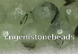 CPR412 15.5 inches 10mm faceted round prehnite gemstone beads