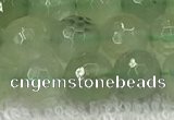 CPR416 15.5 inches 8mm faceted round natural prehnite beads