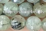 CPR421 15.5 inches 8mm faceted round prehnite beads wholesale