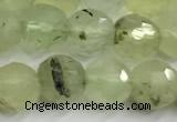 CPR435 15 inches 6mm faceted round prehnite beads