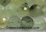 CPR437 15 inches 10mm faceted round prehnite beads