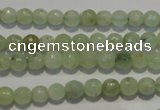 CPR51 15.5 inches 6mm faceted round natural prehnite beads