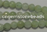 CPR52 15.5 inches 8mm faceted round natural prehnite beads