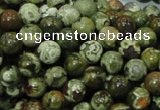 CPS05 15.5 inches 8mm round green peacock stone beads wholesale