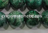 CPT211 15.5 inches 20mm round green picture jasper beads