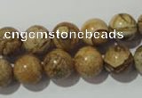 CPT454 15.5 inches 12mm round picture jasper beads wholesale