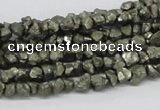 CPY01 16 inches 6mm nugget pyrite gemstone chip beads wholesale