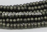 CPY08 16 inches 3*6mm rondelle pyrite gemstone beads wholesale