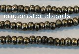 CPY100 15.5 inches 3*4mm rondelle pyrite gemstone beads wholesale