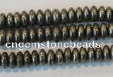 CPY101 15.5 inches 3*6mm rondelle pyrite gemstone beads wholesale