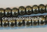 CPY102 15.5 inches 8*12mm rondelle pyrite gemstone beads wholesale