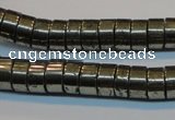 CPY117 15.5 inches 5*10mm heishi pyrite gemstone beads wholesale