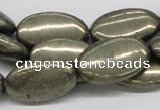 CPY15 16 inches 15*25mm oval pyrite gemstone beads wholesale