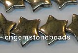 CPY158 15.5 inches 20mm star pyrite gemstone beads wholesale