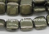 CPY18 16 inches 14*14mm square pyrite gemstone beads wholesale