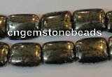 CPY322 15.5 inches 12*16mm rectangle pyrite gemstone beads wholesale