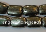 CPY323 15.5 inches 13*18mm rectangle pyrite gemstone beads wholesale