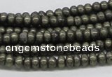 CPY37 16 inches 4*8mm rondelle pyrite gemstone beads wholesale