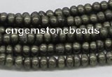 CPY38 16 inches 5*10mm rondelle pyrite gemstone beads wholesale