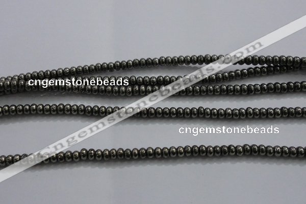 CPY420 15.5 inches 2*3mm rondelle pyrite gemstone beads